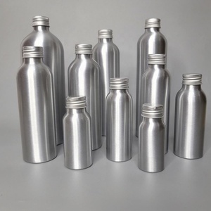 50ml 100ml 120ml 150ml 200ml 250ml Aluminium <b>Bottle</b> With Metal Silver Gold Black Screw Cap - Product Image 6