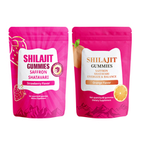 En stock, marque privée, shilajit naturel original, safran, shatavari, gummies au shilajit, gummies au shilajit pur de l'Himalaya pour femmes