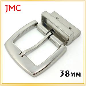 Cintura da Uomo Reversibile Stile Western <span class=keywords><strong>38mm</strong></span>, Fibbia Personalizzata in Lega di Zinco con Design 3D e Logo Personalizzato, Placcatura Satinata in Nichel - Product Image 4