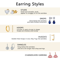 Pendientes de Diamantes con Corte Brillante Cultivados en Laboratorio Starsgem, Oro Blanco de 18K, Diamantes Sueltos de 0.3-0.36ct, Certificados por IGI