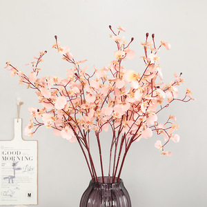 YOPIN-3677 réaliste artificiel 3 fourchettes <span class=keywords><strong>Oncidium</strong></span> Real Touch <span class=keywords><strong>orchidée</strong></span> dansante pour la décoration - Product Image 3