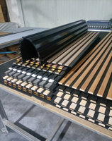 Panneau acoustique Akupanel, panneau acoustique en bois, panneau acoustique moderne pour l'intérieur, décoration murale insonorisante, panneaux acoustiques muraux