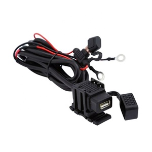 <span class=keywords><strong>Chargeur</strong></span> USB 12V 24V 2.1A, <span class=keywords><strong>adaptateur</strong></span> de prise de courant étanche avec fusible 10A pour <span class=keywords><strong>moto</strong></span>, VTT, bateau, voiture - Product Image 1