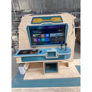 Biace ชุดตกแต่งภายในหรูหราพร้อมทีวีขนาด40นิ้วพาร์ทิชันยกระดับทำจากไม้บาร์ที่นั่งตู้เย็นและตู้ไวน์ - Product Image 2