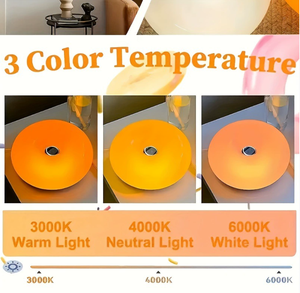 Lampada da comodino a LED a forma di ciambella, luce notturna con touch screen e tre colori dimmerabili - Product Image 4