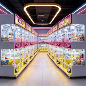Luxury Full Transparent 4 Player Clamp Machine Clip Prize Machine <b>Magic</b> <b>Box</b> Operated Arcade Gift Vending Game Machine Commercial - Product Image 4