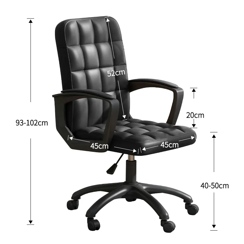 Wholesale Customized Office Chair PU Leather Executive Ergonomic Chair Metal Computer Home Office Chair