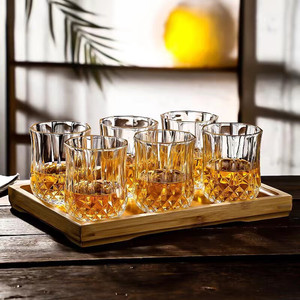 Verre à shot de <span class=keywords><strong>tequila</strong></span> mexicaine 1,8 oz, base lourde, pour espresso, fournitures de bar, verre à whisky à l'ancienne, verres décoratifs gravés en forme de diamant - Product Image 2