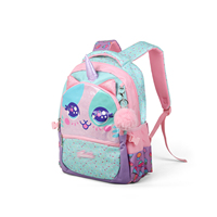 Ensemble de sacs d'école 3 pièces super mignon et populaire pour enfants : sac à dos, trousse à fermeture éclair, sac à déjeuner, sac à roulettes - Polyester, couleur personnalisable