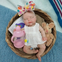 Poupée Bébé Reborn en Silicone Corps Entier Réaliste de 20 CM (8 Pouces) – Jouet Doux pour Filles, Coffret Cadeau Anti-Stress