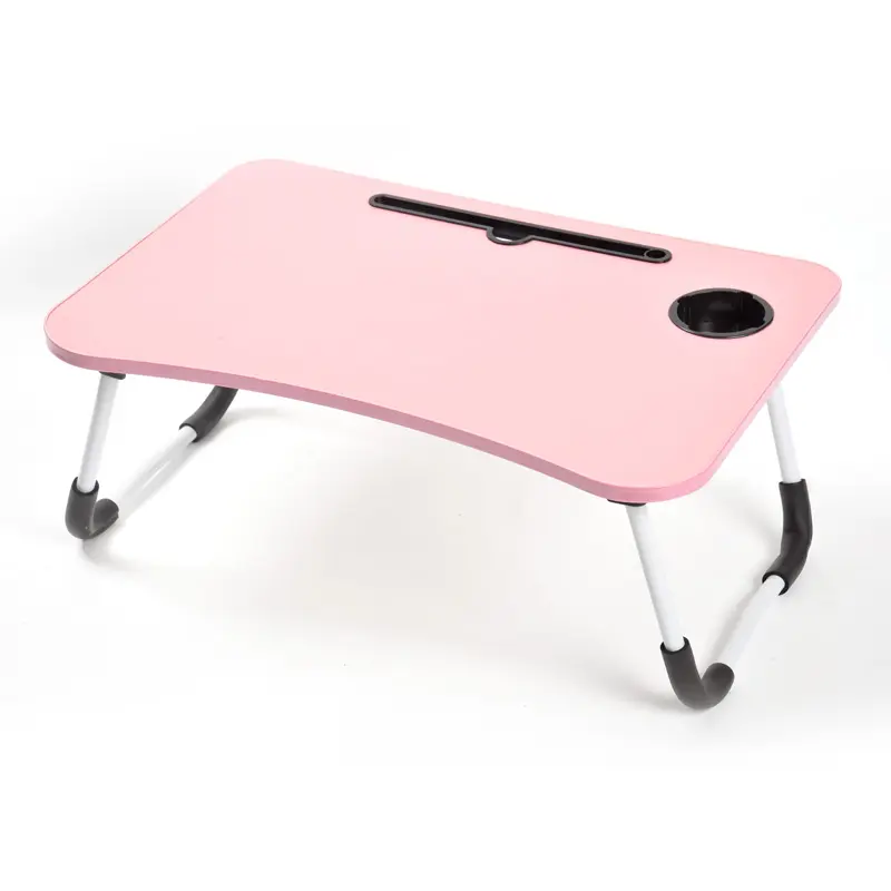 Table portable en plastique pour ordinateur portable, lit pliant, bureau, camping, maison