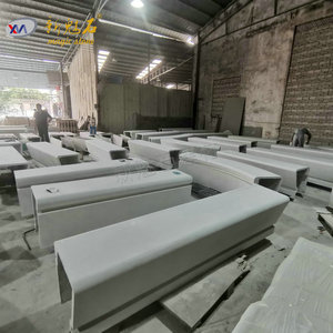 Nouvelles bances en béton UHPC Magic Stone personnalisables pour l'aménagement extérieur des parcs, blocs creux blancs, gris, jaunes - Product Image 2
