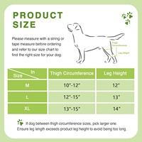 Attelle de genou pour chien, réglable, pour activités extérieures, avec sangle de soutien et protection de jambe pour la récupération