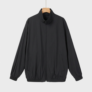 Chaqueta Ligera Anti-UV para <span class=keywords><strong>Mujer</strong></span>, con Cuello Alto y Cierre Completo, Holgada, Informal, Protección Solar, para Exteriores, Sólida, Simple, de Nailon y Elastano - Product Image 6