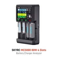 Cargador Inteligente SKYRC MC5000 de 4 Canales PD3.0 80W para Baterías Cilíndricas NiMH/NiCd LiFe/Li-ion, en Oferta