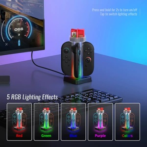 Nueva base de carga del controlador de luces RGB <span class=keywords><strong>compatible</strong></span> <span class=keywords><strong>con</strong></span> <span class=keywords><strong>Nintendo</strong></span> <span class=keywords><strong>Switch</strong></span> 2 - Product Image 3