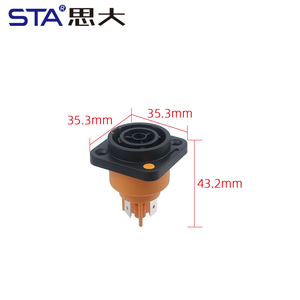 موصل طاقة مقاوم للماء IP65 بقوة 20 أمبير و250 فولت، طراز NAC3FX-W وNAC3MX-W بثلاثة أسنان للصوت والفيديو - Product Image 6