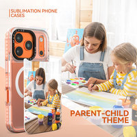 Coque de téléphone par sublimation, coque magnétique personnalisée avec plaque arrière interchangeable, impression UV par sublimation, OEM ODM pour Samsung 24