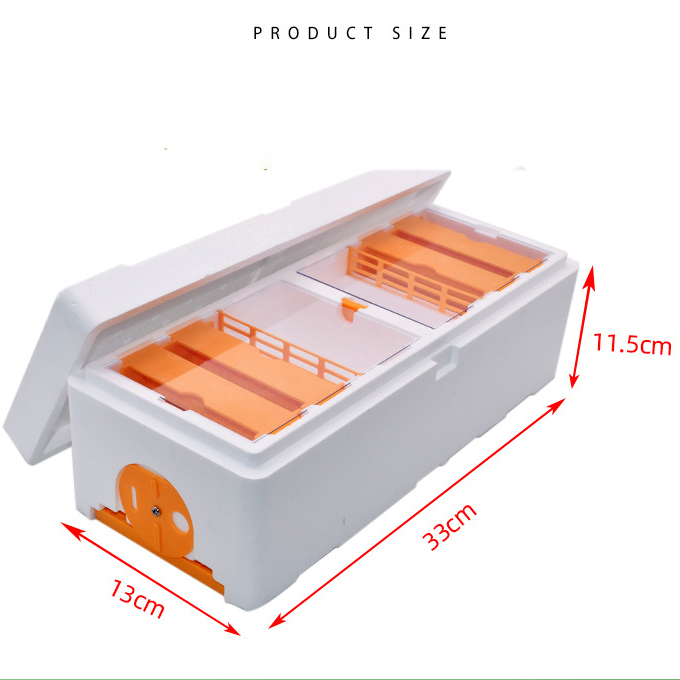 High Strength EPS Double Nuc Boxes Polystyrene Two Bee Queen Rearing Mating Nucs