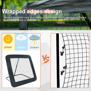 DKS Factory Supply Portable Adjustable Durable Soccer Rebounder 84x84cm Eco-Friendly Waterproof Black <b>Football</b> <b>Rebound</b> <b>Net</b> - Product Image 3