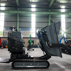 Mejor Precio Loncin 302cc Minidumper <span class=keywords><strong>de</strong></span> Orugas con Pala Autocargable Hidráulica, Carretilla Motorizada con Orugas <span class=keywords><strong>de</strong></span> Goma para Jardín - Product Image 6