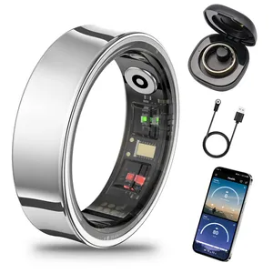 Anneau intelligent élégant M08, best-seller, haut de gamme, pour la santé, le sport, le sommeil, avec contrôle vidéo et photo à distance, compatible avec les téléphones iOS, Samsung et Xiaomi. - Product Image 1