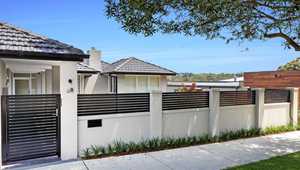 Gran oferta, sistema de valla de listones de aluminio <span class=keywords><strong>para</strong></span> <span class=keywords><strong>piscina</strong></span> de gama alta, cercado moderno y postes de cercado de aluminio y tapas de poste en el muro de contención - Product Image 5