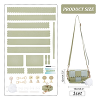 Offre Spéciale bricolage sac à main en cuir PU sac à bandoulière Kit de fabrication, pour bricolage sac à main accessoires sac à bandoulière fabrication