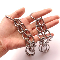 Collier pour chien en métal à trois anneaux, style chinois, couleur unie, toutes saisons, avec laisse intégrée