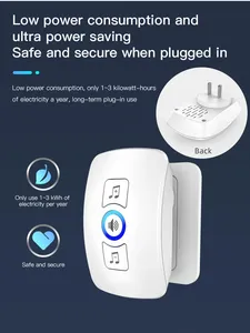Sonnette sans fil chaude <span class=keywords><strong>Alarme</strong></span> de porte intelligente étanche 120dB Sonneries de sonnette - Product Image 4