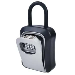 Groothandel deurslot van buiten lock-Keyless Draagbare Combinatie Lock Box Sleutel Opslag Opknoping Veilig Voor Sleutels Buiten Lockbox Surf Lock