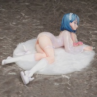 Figurine Manga Personnalisée 30cm, Fille Anime en Position Allongée, Figurine de Collection en PVC, Pyjama Transparent, Statue de Personnage Manga