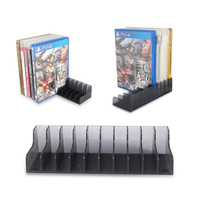 Support de Rangement Vertical SYY pour Cartes et Disques de Jeu CD, pour 4 Accessoires Slim Pro, Noir, 100% Testé