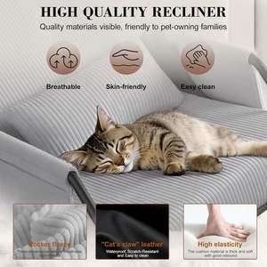 Hiện đại bọc Rocking <span class=keywords><strong>Chair</strong></span> tàu lượn có thể điều chỉnh tựa lưng bên túi chân phần còn lại thiết kế tiện dụng cho phòng khách - Product Image 4