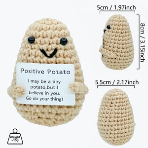 Bán buôn dệt kim năng lượng tích cực Búp bê trang trí crodcht hỗ trợ cảm xúc rau động vật khoai tây Búp bê trang trí - Product Image 2