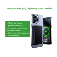 Banques d'alimentation magnétiques 5000mah Charge rapide PD20W Mini banque d'alimentation sans fil portable pour téléphone