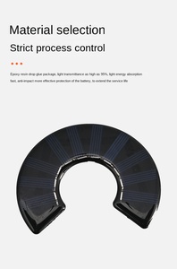 Cao conversion80.5 năng lượng mặt trời nhỏ giọt Bảng điều chỉnh C hình Monocrystalline silicon quang điện di động năng lượng mặt trời bảng điều khiển - Product Image 2