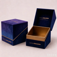 Boîte cadeau personnalisée avec fermeture magnétique, matériaux recyclés, pour cosmétiques, emballage alimentaire, carton rigide de luxe, doublure en éponge, logo