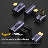 Adaptateur convertisseur USB 4 Thunderbolt 3/4 Type C, câble d'extension USB 4.0 Type-C mâle-mâle-femelle, 40 Gbps, 100 W, 8K 60 Hz