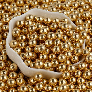 2mm 4mm 7mm 10mm 14mm 光沢のある金色の丸いシュガービーズ、ベーカリーデコレーション用 - Product Image 3