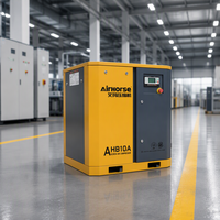 Compresseur d'air à vis lubrifié stationnaire monophasé Airking 7,5 kW 10 CV, refroidi par air, alimentation CA 220 V 60 Hz