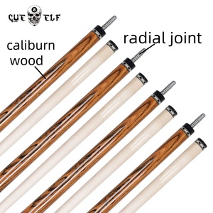 CUEELF Billard Billard Queues Véritable Peau De Lézard Wrap <span class=keywords><strong>Caliburn</strong></span> Bois Lmitate Lvory Anneau Pool Billard Queue 12.5mm Pointe Taille 58 Pouces - Product Image 4
