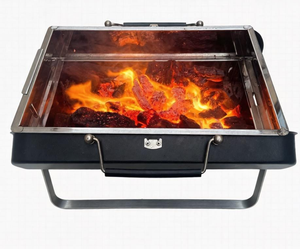Nueva Parrilla de Barbacoa Plegable de Carbón <span class=keywords><strong>y</strong></span> <span class=keywords><strong>Gas</strong></span> de Doble Uso, Parrilla Portátil para Interiores <span class=keywords><strong>y</strong></span> Exteriores - Product Image 5