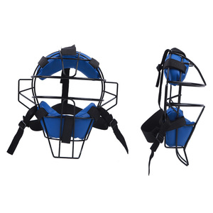 Casque de baseball en alliage réglable pour adultes et jeunes avec visière et masque 31*7cm Noir/Bleu - Product Image 5