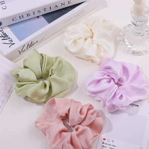 Bán Buôn Satin Vải Scrunchies Lớn Mượt Tóc Quan Hệ Tóc Phụ Kiện Cho Phụ Nữ Cô Gái Tóc Đàn Hồi Đuôi Ngựa Scrunchy - Product Image 6