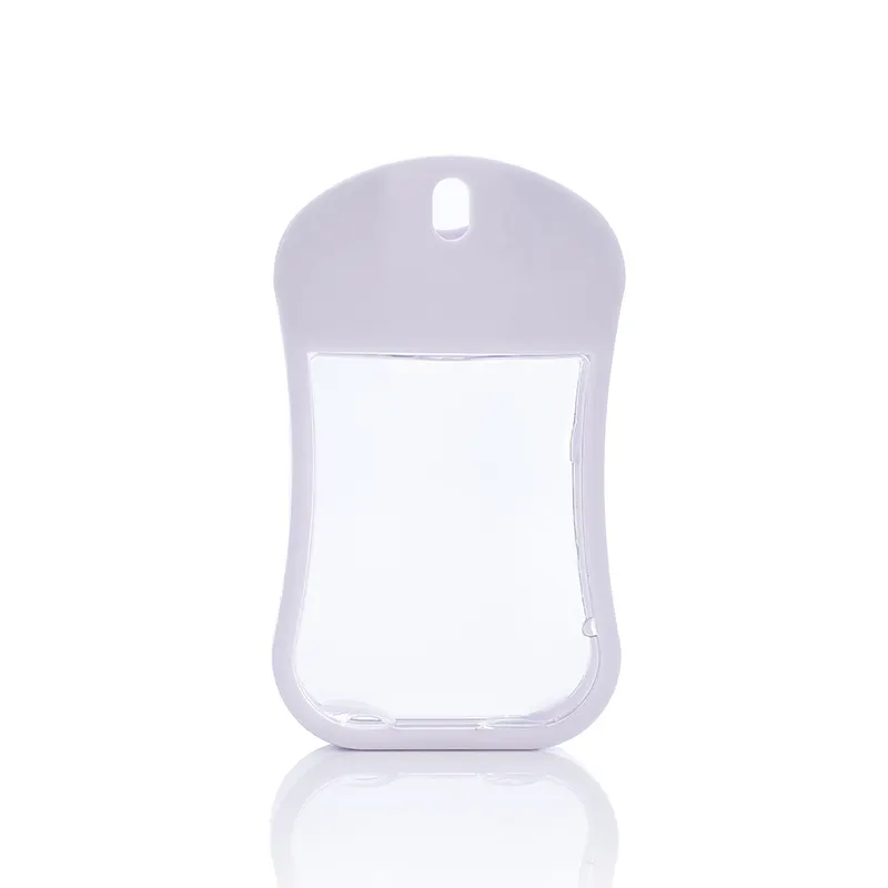 Botol Semprot Parfum Plastik Bentuk Ponsel, 20Ml 30Ml 45Ml 50Ml Ukuran Saku Kartu Kredit Plastik dengan Gantungan Kunci Penutup Silikon