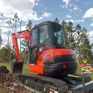 Utilizado para excavadora Kubota KX161, peso operativo de 6 toneladas, capacidad de cubo de 3m, Motor central, componentes PLC, horas de trabajo bajas, Original - Product Image 1