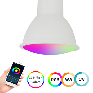 Ampoule LED intelligente WiFi GU10 5W, changement de couleur RVB, intensité variable, contrôle à distance par application, compatible Alexa Google Home, CE RoHS - Product Image 2
