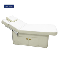 Wallybeauty Offre Spéciale électrique cosmétique réglable lit Spa meubles Table de Massage lit du visage pour la beauté Salond avec lumière LED