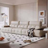 Ensemble de canapés de luxe pour salon, en bois, multi-usages, avec coussins en peluche, pour villa, hôtel, bureau